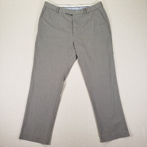 Charles Tyrwhitt Pants 34x30 Gray Slim Fit Dress Trousers Stretch Cotton Blend